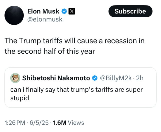The Trump Tariffs will cause a recession in the second half of this year